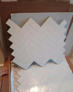 Vissengraat plaktegels mat wit, Ophalen, Overige materialen, 40 tot 60 cm, Wandtegels