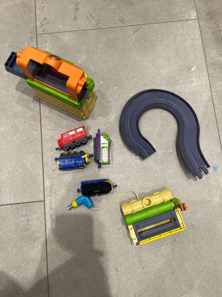 Chuggington Treinset met accessoires, Ophalen of Verzenden, Gebruikt