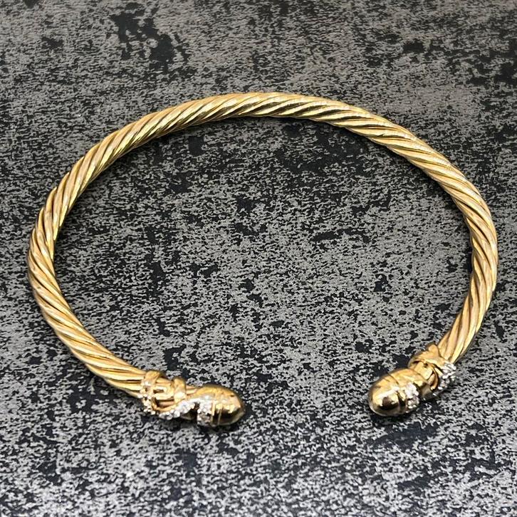 18k gouden armband prachtig model boei model, Sieraden, Tassen en Uiterlijk, Armbanden, Zo goed als nieuw, Goud, Ophalen of Verzenden