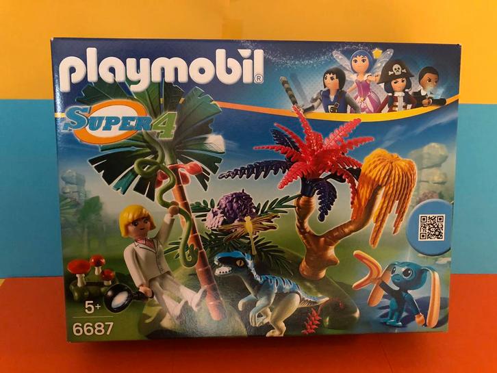 Playmobil Verlaten wereld met alien en raptor-6687-Nieuw!, Kinderen en Baby's, Speelgoed | Playmobil, Zo goed als nieuw, Ophalen of Verzenden