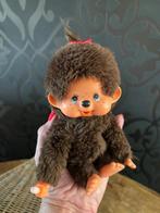 Vintage  Monchhichi knuffeltje met label 1974, Kinderen en Baby's, Speelgoed | Knuffels en Pluche, Ophalen of Verzenden, Gebruikt