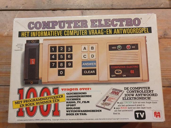 Computer electro Jumbo 1979, Verzamelen, Speelgoed, Zo goed als nieuw, Ophalen of Verzenden