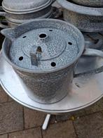 Vintage Emaille Melkkoker, Antiek en Kunst, Antiek | Emaille, Ophalen of Verzenden