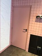 Binnendeuren glad, massief hout (2 toilet, 3 gewoon), Ophalen, 80 tot 100 cm, Binnendeur, Zo goed als nieuw