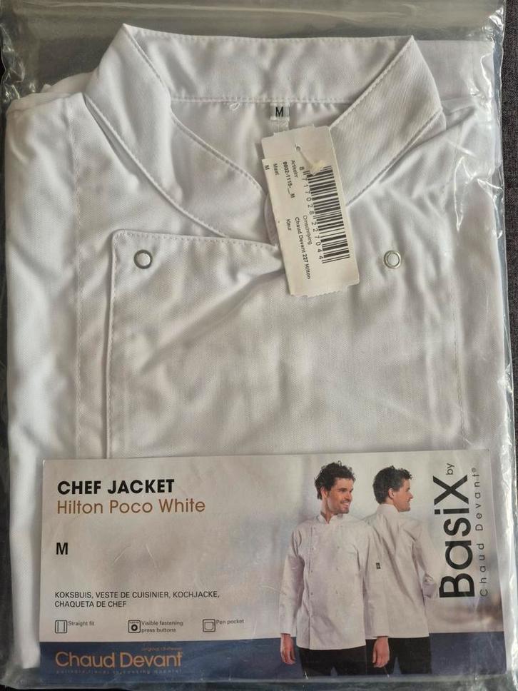 Koksbuis Hilton Poco White - Nieuw - Maat M, Kleding | Heren, Broeken en Pantalons, Nieuw, Wit, Ophalen of Verzenden