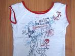 C&A HERE &  THERE wit t-shirt met opdruk van piraten boot, Gebruikt, C&A, Meisje, Ophalen of Verzenden