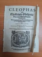 antiek Cleophas ofte Christelijck ghespreck, Teellinck 1617, Ophalen of Verzenden