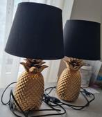2 Mooie tafellampen - ananas, Huis en Inrichting, Lampen | Tafellampen, Ophalen of Verzenden, Zo goed als nieuw, Minder dan 50 cm