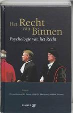 Het recht van binnen Psychologie van het  recht  HC, Ophalen of Verzenden, Zo goed als nieuw