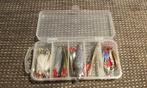 Doosje vol met diverse modellen en gewichten lepels, Watersport en Boten, Ophalen of Verzenden, Zo goed als nieuw, Overige typen
