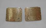 Zilveren vintage manchetknopen goud verguld nr.690, Verzenden, Zo goed als nieuw, Zilver, Verguld