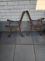 Gietijzeren zijkanten voor bank / stoel, Tuin en Terras, Ophalen, Gebruikt, Metaal