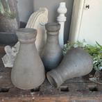 Rustieke Sobere Kruik/Vaas Taupe - Grijs, Steen, N/A, Overige kleuren, Ophalen of Verzenden