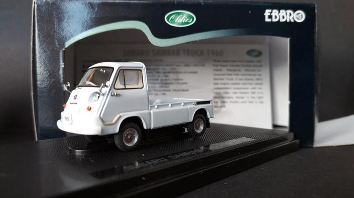 Subaru Sambar Truck 1960 1:43 Ebbro Oldies Pol, Hobby en Vrije tijd, Modelauto's | 1:43, Nieuw, Auto, Overige merken, Verzenden
