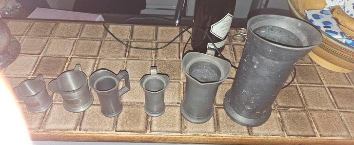 Collectie Tinnen Kannen, Antiek en Kunst, Antiek | Tin, Ophalen