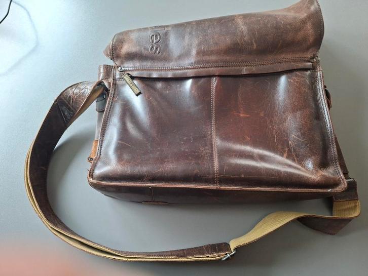 Aunts & Uncles Medium Judd Vintage Tan , buffelleer, Sieraden, Tassen en Uiterlijk, Tassen | Schoudertassen, Gebruikt, Overige merken