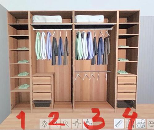 Wardrobe/kledingkast, Huis en Inrichting, Kasten | Kledingkasten, Gebruikt, 50 tot 100 cm, 50 tot 75 cm, Ophalen