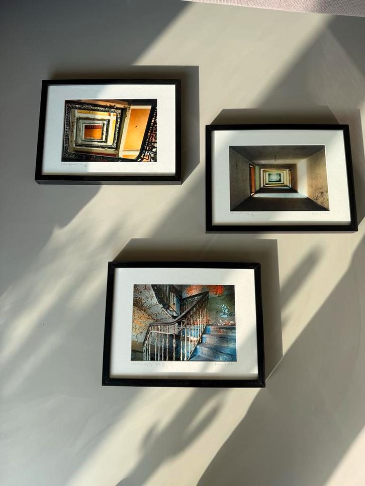 Hassan J. Richter - Serie van 3 Foto's, Antiek en Kunst, Kunst | Tekeningen en Foto's, Ophalen of Verzenden