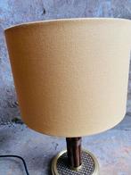 Jaren 80 manou / rotan tafellamp, Gebruikt, 50 tot 75 cm, Jaren 80, Onbekend