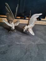 Twee hanen zilverkleurige, Ophalen of Verzenden