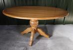 Ovale massief eiken tafel, Huis en Inrichting, Tafels | Eettafels, Ophalen, Klassiek, Eikenhout, Zo goed als nieuw