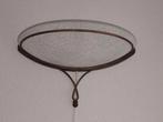Wandlamp messing/mat glas + dimmer, Huis en Inrichting, Lampen | Wandlampen, Ophalen of Verzenden, Gebruikt, Glas, Vintage