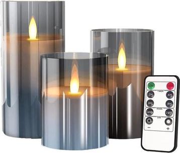 Set LED Kaarsen met afstandsbediening – Elektrische kaarsen  beschikbaar voor biedingen