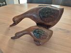 2 leuke houten eenden, Antiek en Kunst, Ophalen