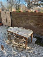 Teakhouten tuintafel, Tuin en Terras, Tuinsets en Loungesets, Ophalen, Gebruikt, Teakhout