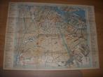 Oude plattegrond van Amsterdam rond 1950, Boeken, Nederland, Gelezen, VVV Amsterdam, Ophalen of Verzenden