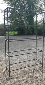 Stalen rek vintage jaren 50 hoog 230 x 150 x 50 grijs, Zo goed als nieuw, Ophalen