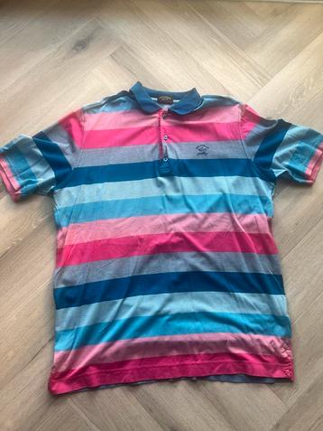 Paul en Shark polo maat XL gestreept blauw beschikbaar voor biedingen