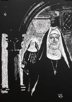 “Verlaat de tempel” Schilderij, Verzenden