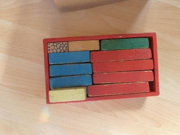 vintage bouwblokken 50+ blokjes uit jaren 60 beschikbaar voor biedingen