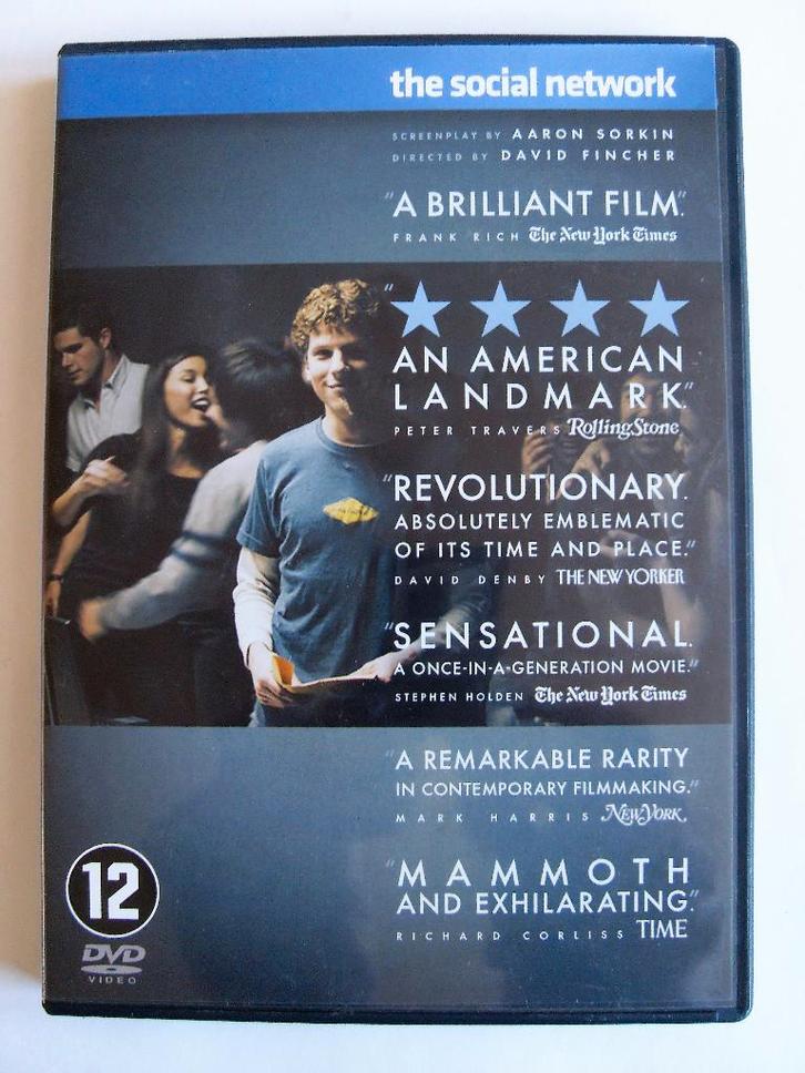 The Social network (originele dvd) mark Wahlberg, Cd's en Dvd's, Dvd's | Drama, Zo goed als nieuw, Drama, Vanaf 12 jaar, Ophalen of Verzenden