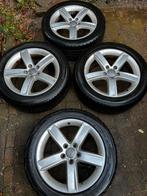 Audi A6 C6 Velgen met Winterbanden 225/50R17, Ophalen, Gebruikt, Banden en Velgen, 17 inch