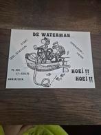 Oude QSL kaart - De Waterman - Ammerzoden, Ophalen of Verzenden, 1980 tot heden, Ongelopen, Gelderland