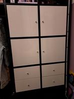 Kallax ikea inzet deuren/laden hoogglans wit, Ophalen, Gebruikt