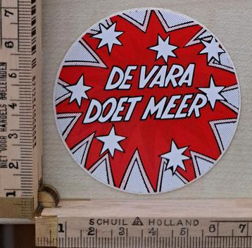 Vintage sticker de VARA doet meer televisiezender radio beschikbaar voor biedingen