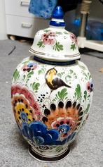handgeschilderde (sier)pot met deksel, Antiek en Kunst, Curiosa en Brocante, Ophalen of Verzenden