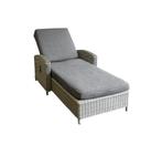 Ligbed Dublin | Mystic Grey | Wicker, showroom, Ophalen of Verzenden, Zo goed als nieuw, Wicker