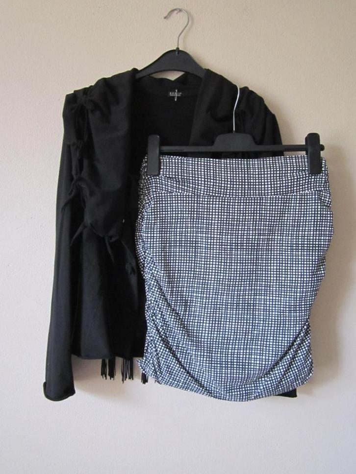 Vanderbilt top met Purdey rok en Boris vest/jasje maat 36/38, Kleding | Dames, Tops, Zo goed als nieuw, Maat 36 (S), Zwart, Zonder mouw