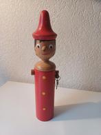 Pinokkio Spaarpot Hout met Slot - Leuk voor Kinderen!, Ophalen of Verzenden