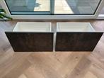 Besta lades wit met betonpatroon, Huis en Inrichting, Kasten | Boekenkasten, Ophalen, Met deur(en), Nieuw, 50 tot 100 cm