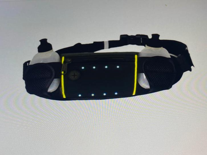 Bottle Belt 2 flessen led hardloopriem, Sport en Fitness, Overige Sport en Fitness, Zo goed als nieuw, Ophalen of Verzenden
