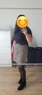 Panter rok z.g.a.n., Kleding | Dames, Rokken, Ophalen of Verzenden, Zo goed als nieuw, Maat 38/40 (M), Bruin
