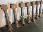 7 massief eiken zuilen/ pilaren voor trapleuning/ balustrade, Ophalen, Gebruikt