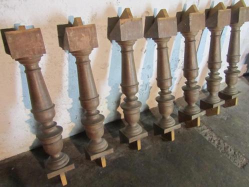 7 massief eiken zuilen/ pilaren voor trapleuning/ balustrade, Huis en Inrichting, Woonaccessoires | Zuilen en Pilaren, Gebruikt