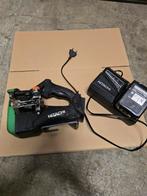 Hitachi CL 14DSL accu draadeindknipper met 3x accu en lader, Gebruikt, Hitachi, ., Ophalen of Verzenden