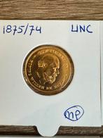 Gouden tientje Gulden Willem III 1875/74, Koning Willem III, Losse munt, 10 gulden, Goud